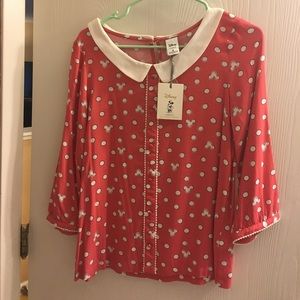 LC Lauren Conrad Disney blouse. Size small
