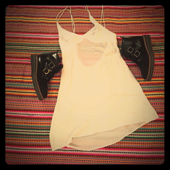 Urban Outfitters Dresses & Skirts - Little white, low-back dress!
