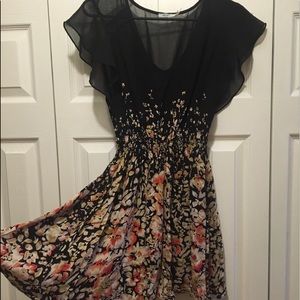 Kimchi Blue black floral dress