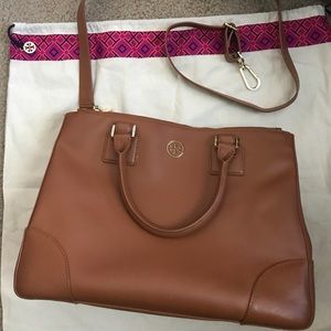 Tory Burch Robinson Double-Zip Tote
