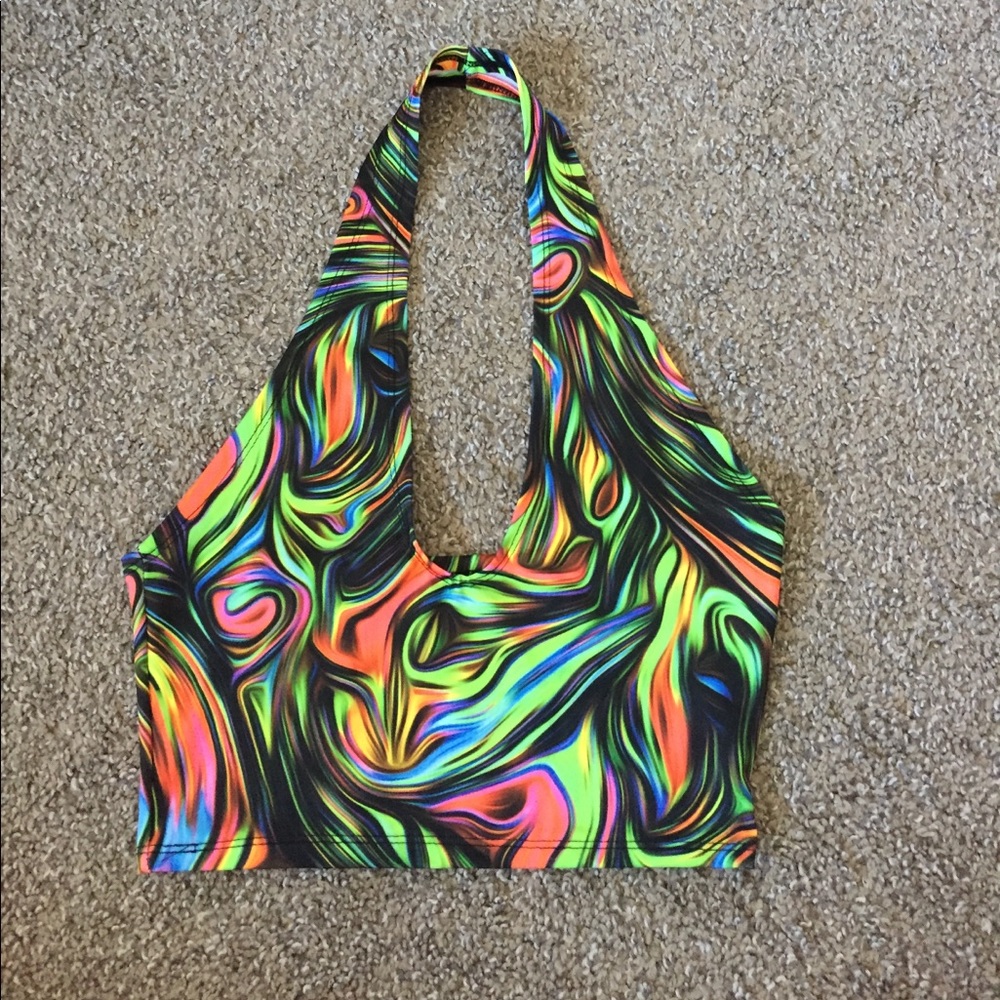 Ravewithmigente trippy halter top
