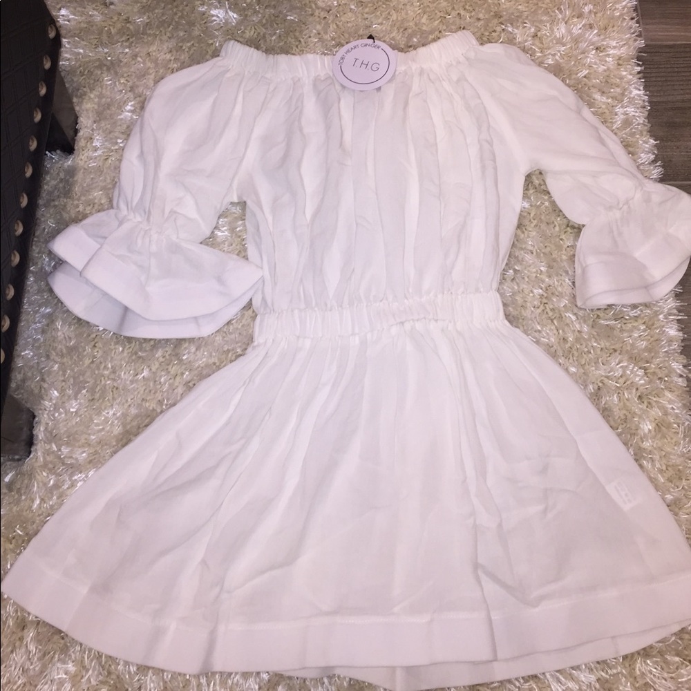 ⭐️HP⭐️Peppermayo white off-the-shoulder dress - Picture 2 of 3