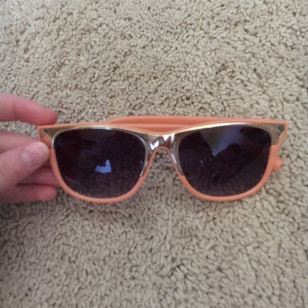 orange and gold sunglasses
