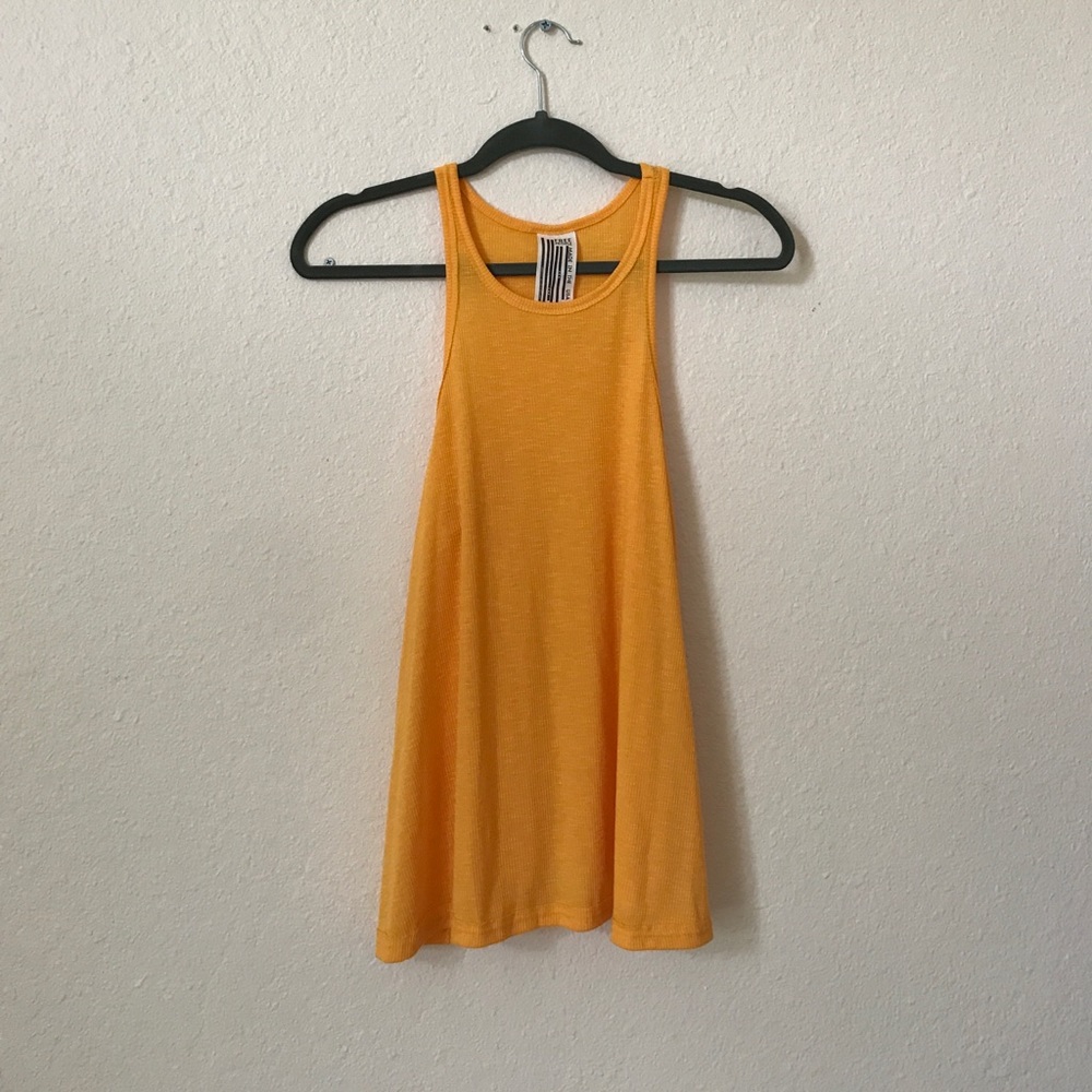 Yellow free People tank top