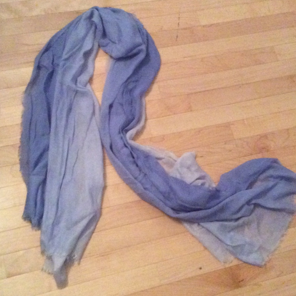 Ombré blue scarf