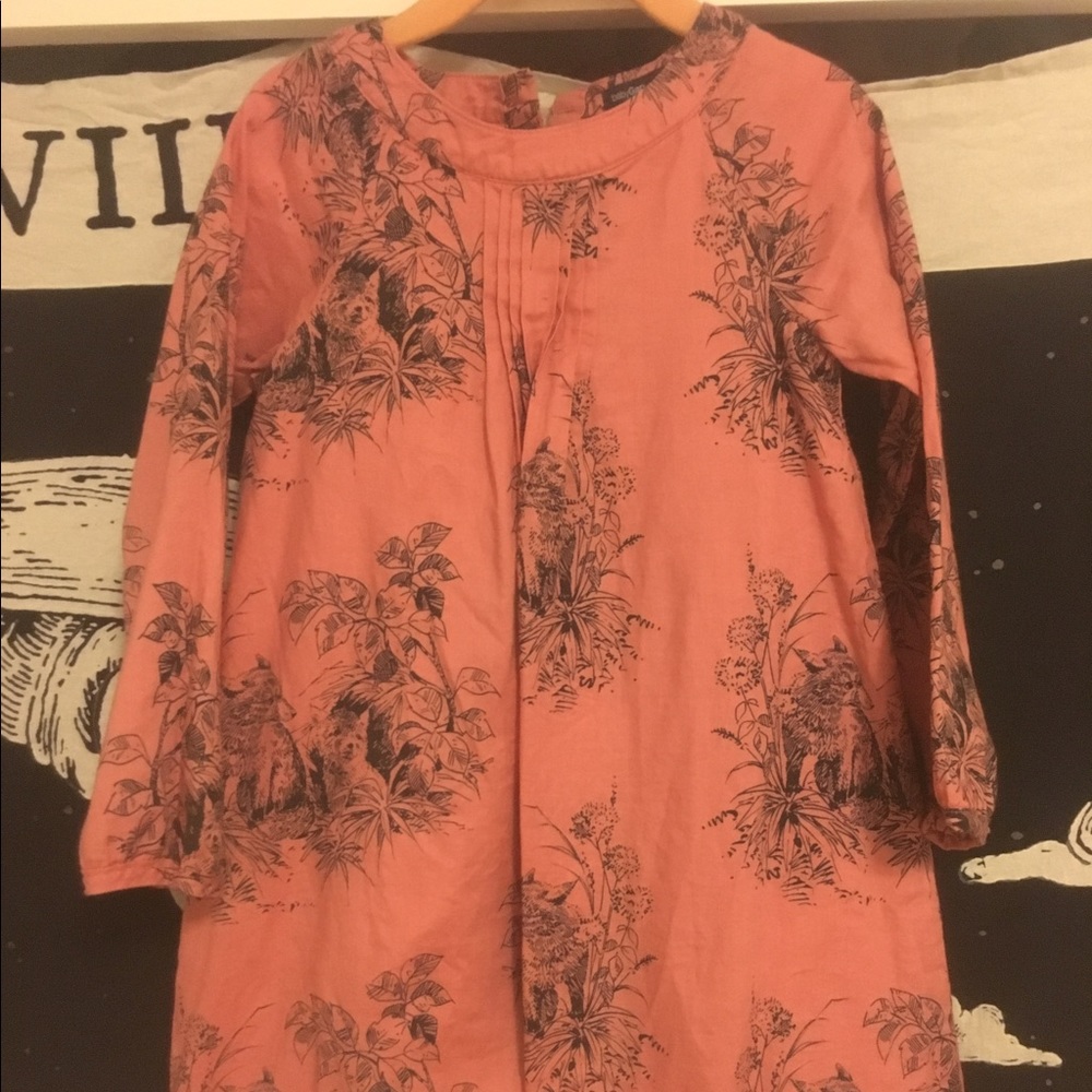 Pink midi dress