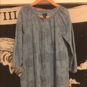 NWOT Gap midi dress blue