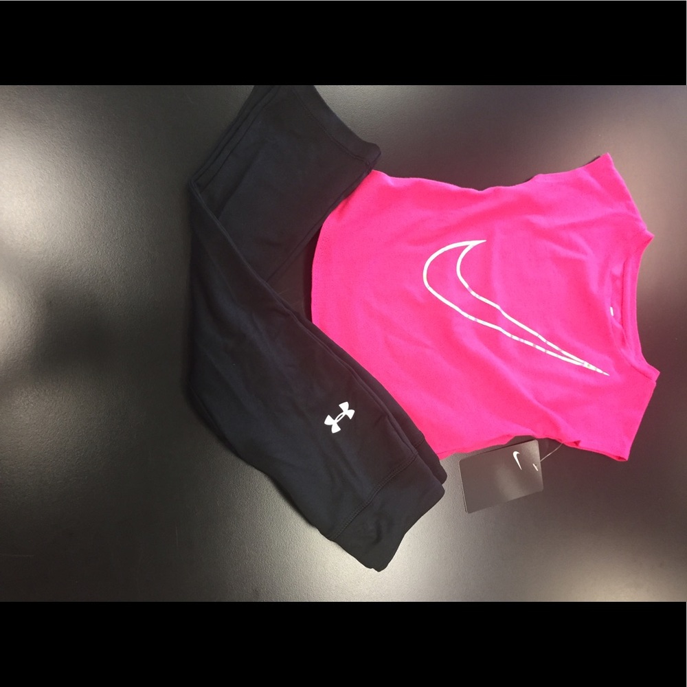 Size 2T Nike under armor outfit nwt