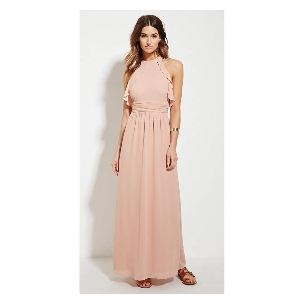 Ruffle maxi dress