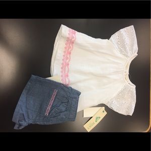 Roxy girl outfit nwt cute. Size 4T