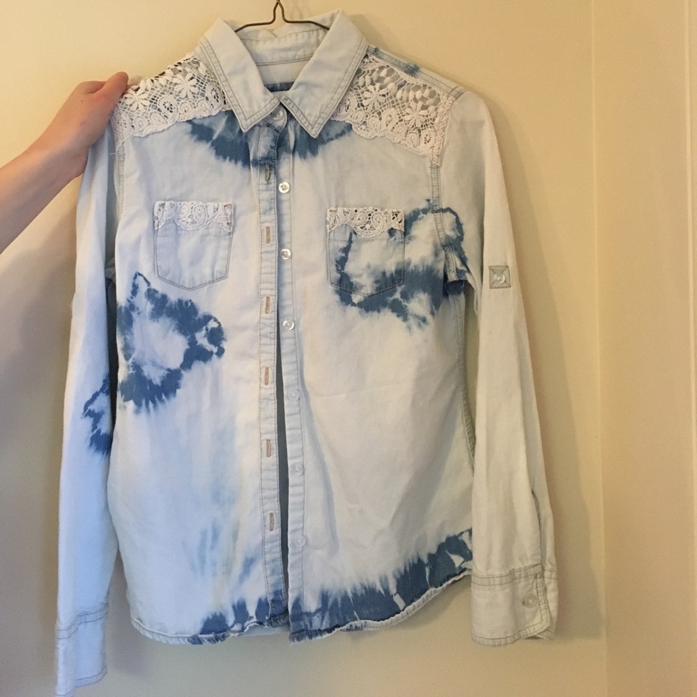 Justice girls size 12 cute lace and the dye