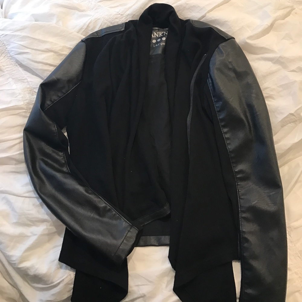 Drape neck jacket