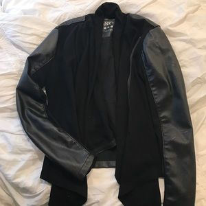 Drape neck jacket