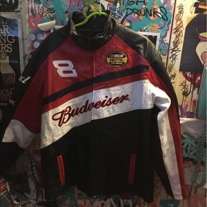 VINTAGE BUDWEISER LEATHER JACKET