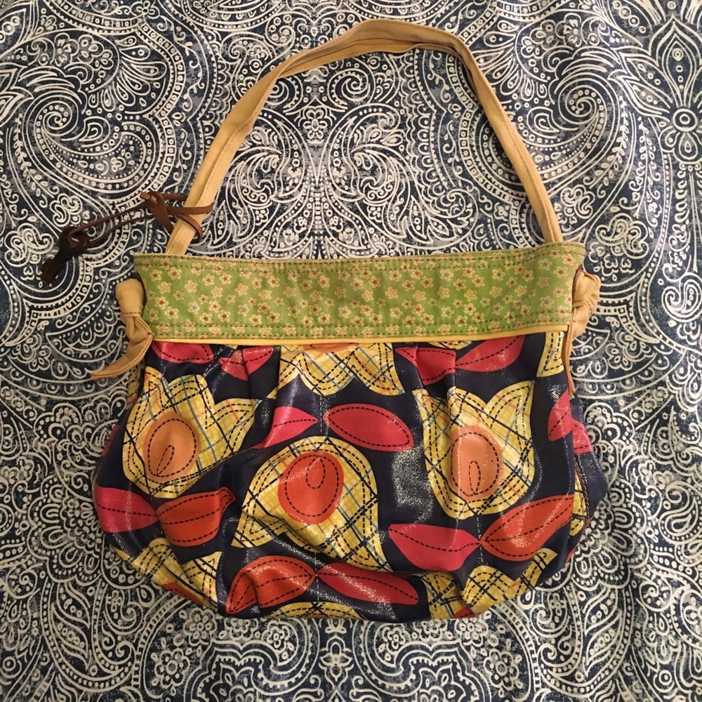 Fossil Coated Canvas Purse