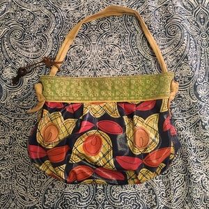 Fossil Coated Canvas Purse