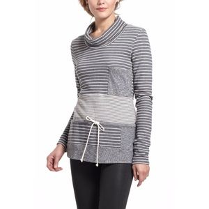 Saturday Sunday Striped Trio Cowlneck