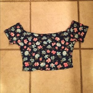 Floral crop top