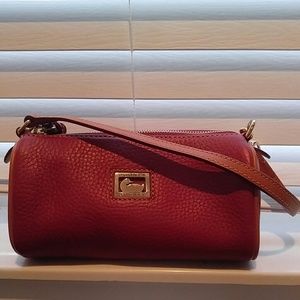 Dooney & Bourke red mini barrel bag