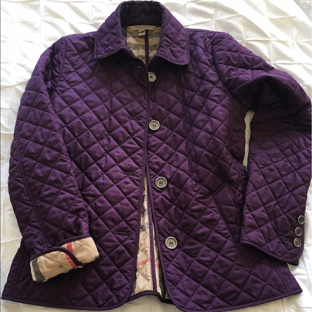 SOLD Burberry diamond quilted classic coat