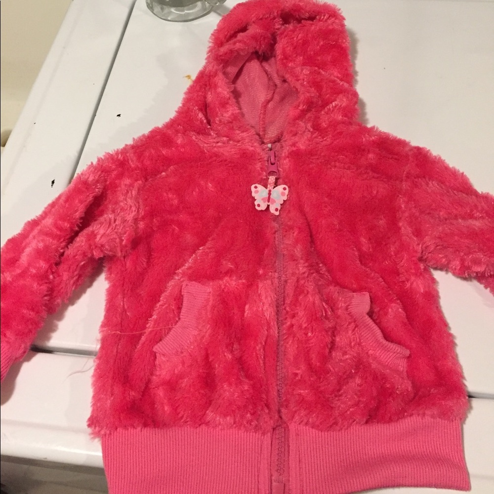 Furry 2T jacket for little girls