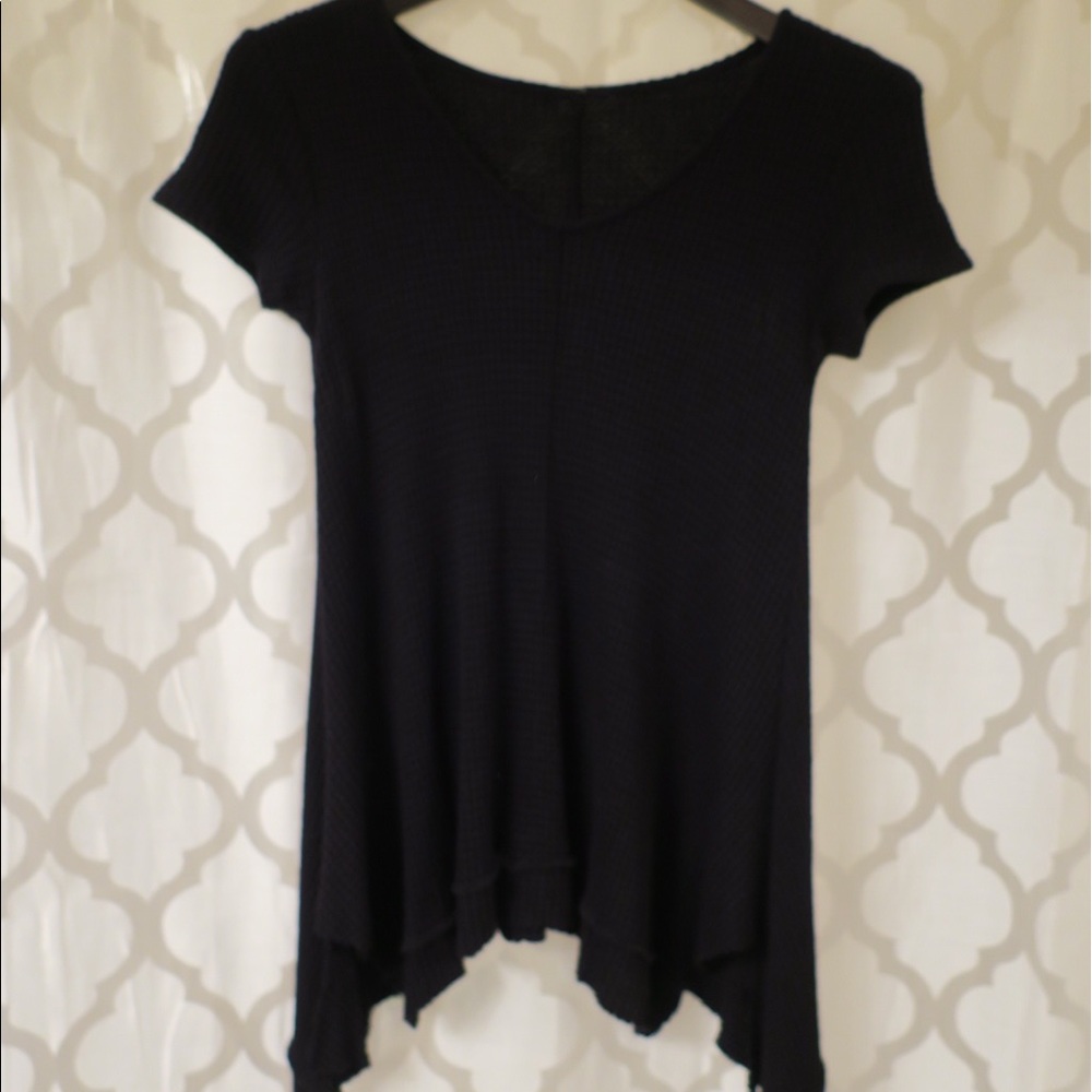 Free People Style Waffle Swing Tee