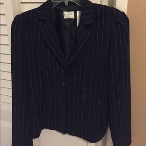 Jacket navy blue with stripes size 8