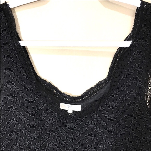 Joie caviar black RORI B eyelet sheath dress - Picture 4 of 6