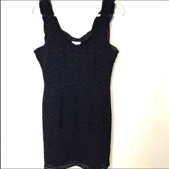 Joie caviar black RORI B eyelet sheath dress - Picture 3 of 6