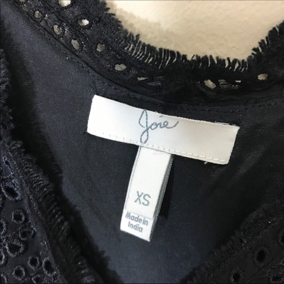 Joie caviar black RORI B eyelet sheath dress - Picture 6 of 6