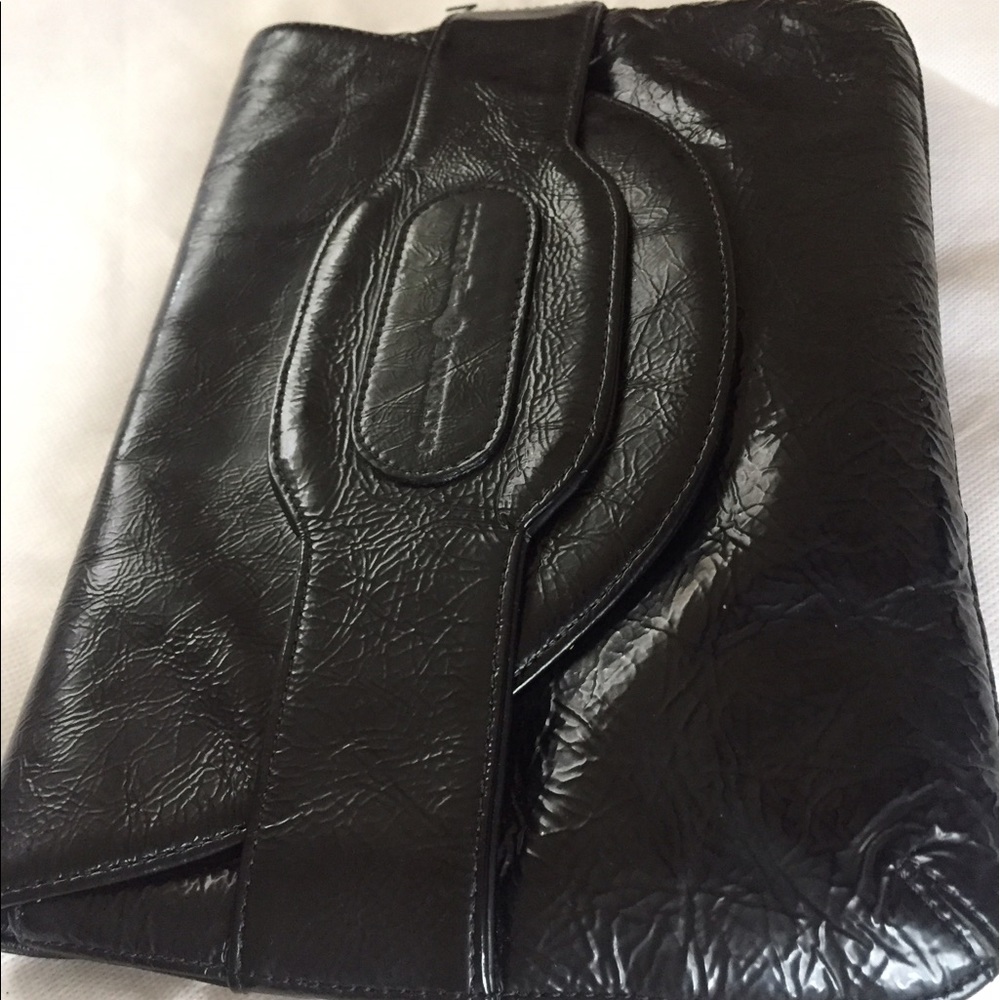 Italian leather clutch