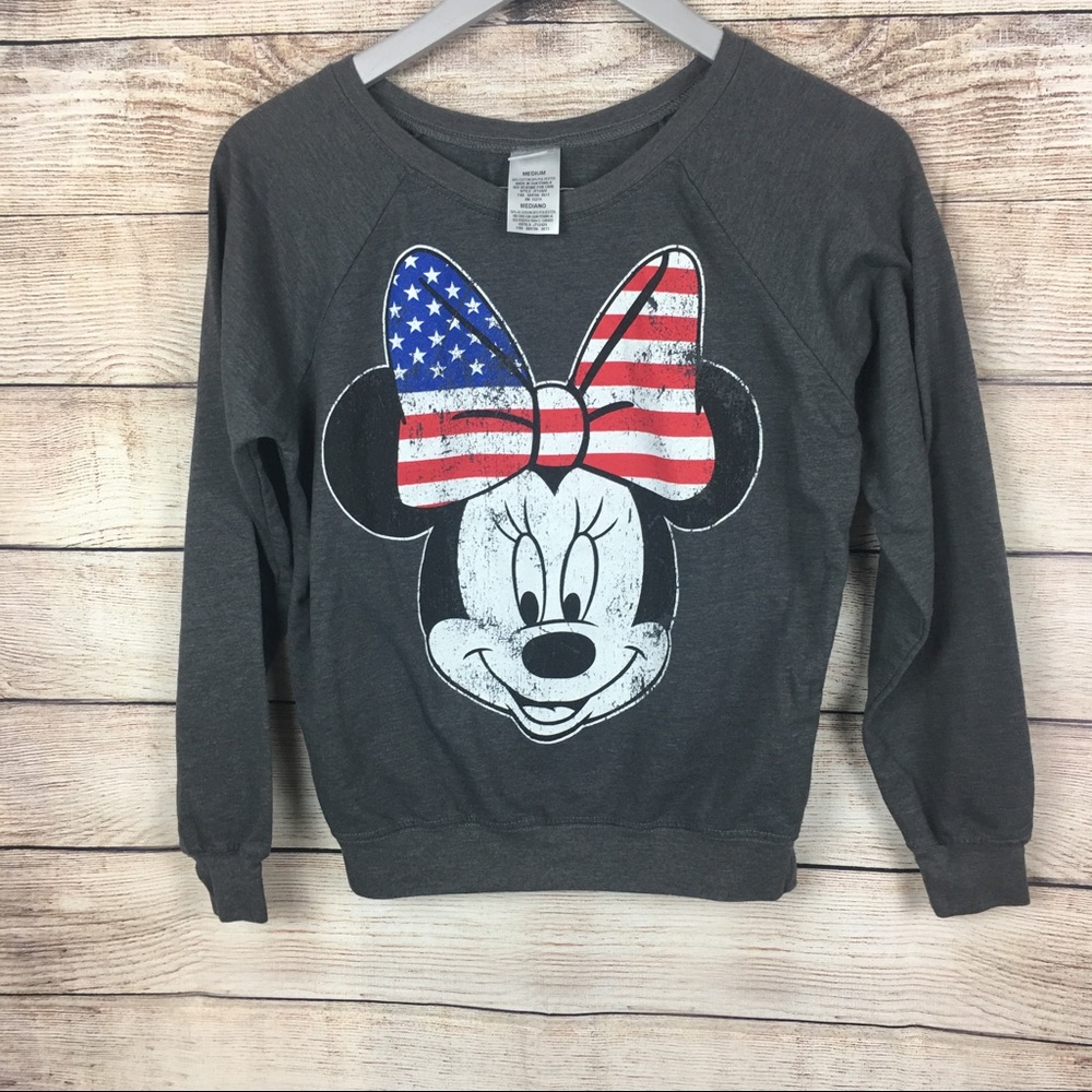 Disney Girl MINNIE MOUSE Sweat Shirt Pullover Sz M