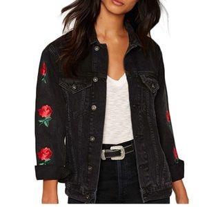 ❗️HP 5/25❗️ 🌹 Patch Black Denim Jean Jackets