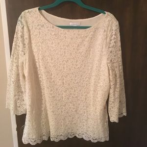 White lace top