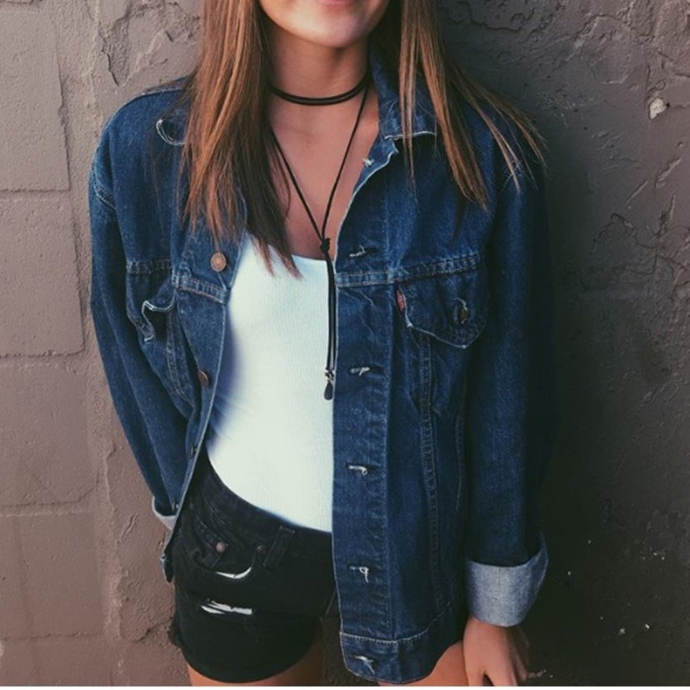 Vintage Dark Wash Levi's Denim Jacket