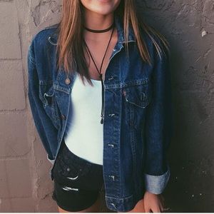 Vintage Dark Wash Levi's Denim Jacket