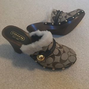 Coach "Ivanka" clogs size 7.5