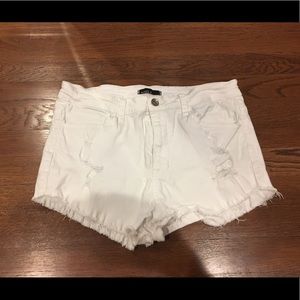 Klique B White Jean Shorts