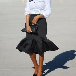 PRELOVED Asos peplum scuba skirt