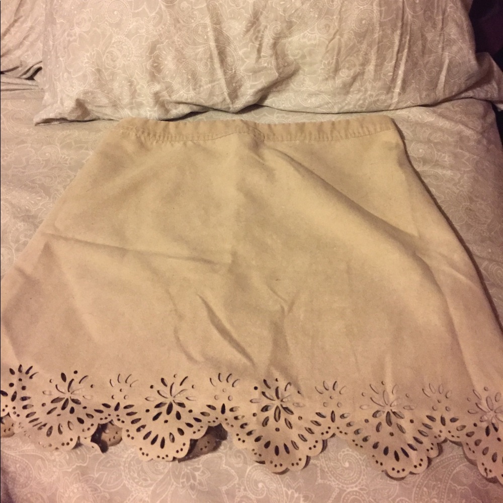 Suede hollister skirt