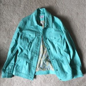 Denim and company leather coat