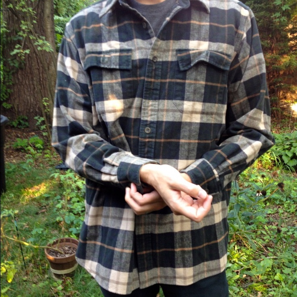Fleece Chamois Shirt Long-Sleeve Plaid Regular