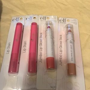 Elf set of 4 lip gloss and stain brand new