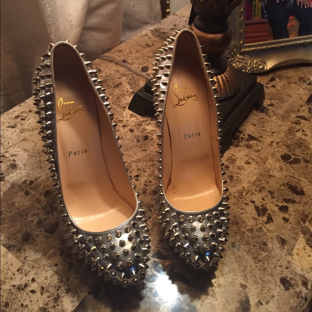Christian loubutin studded pumps