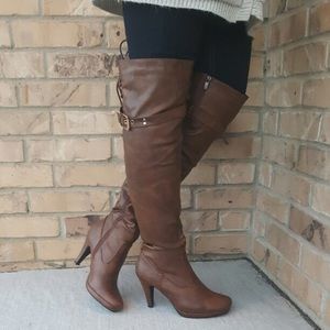 High knee boots