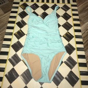 J.Crew light blue one piece