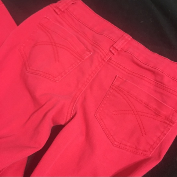 Miley Cyrus Red/Hot Pink Skinny Jeans! Size 5. - Picture 2 of 4