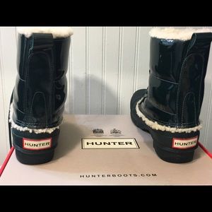 HUNTER shearling lined rain boots