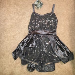 Silver sequined dance costume!