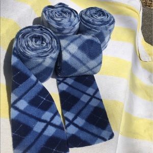 Blue Argyle Horse Size Polo Wraps